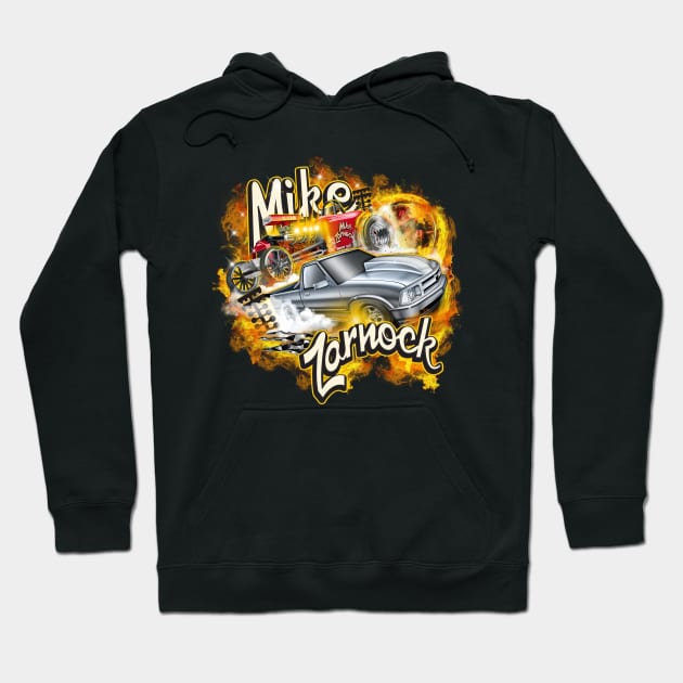 Mike Zarnock S10 Madness on FRONT of Hoodie by Hot Wheels Tv